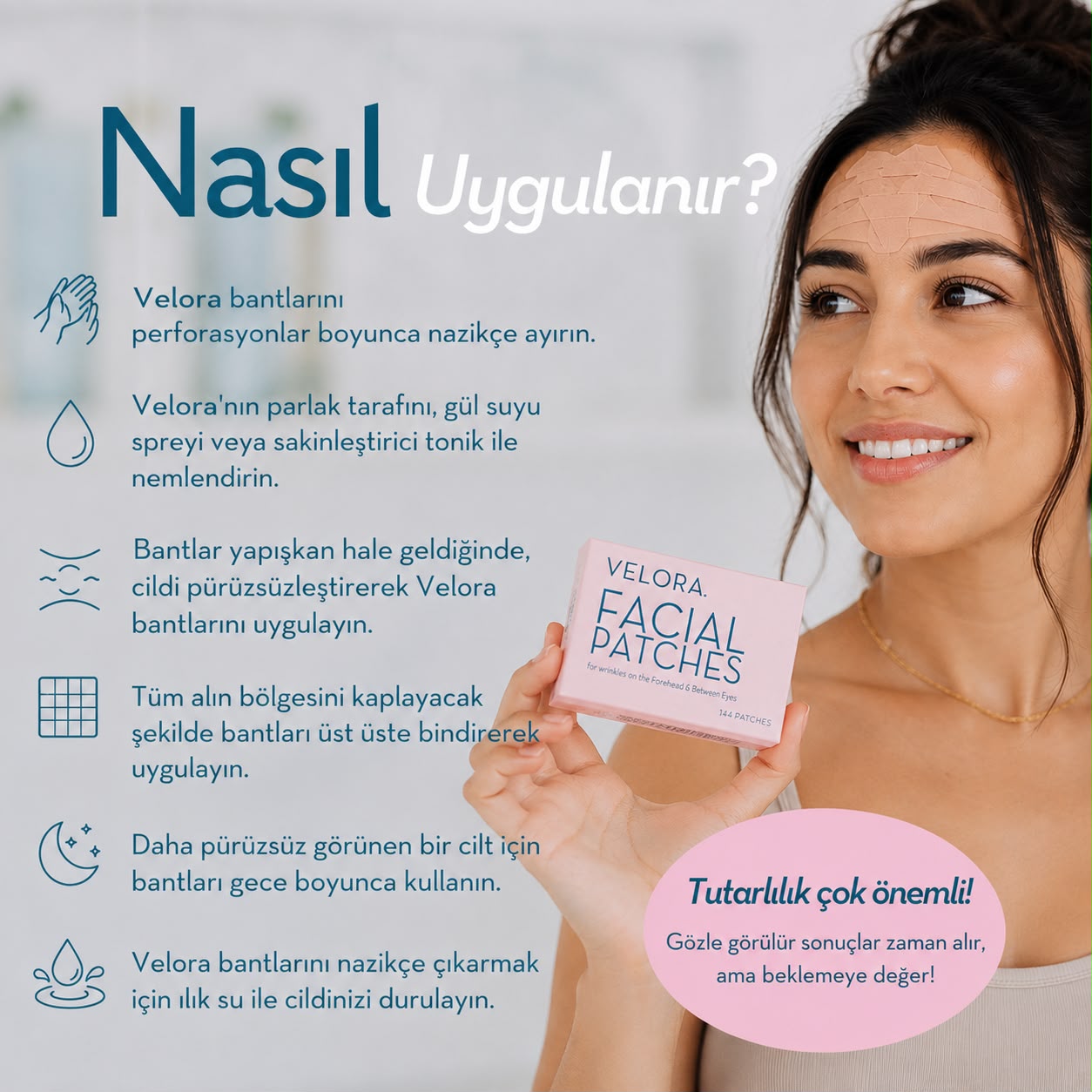Velora® Kırışıklık Bakım Bantları